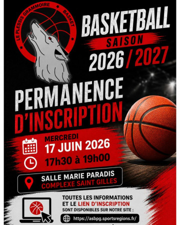 🏀 Les inscriptions pour la saison 2026/2027 sont ouvertes !