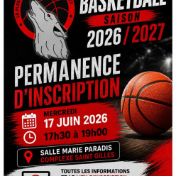 🏀 Les inscriptions pour la saison 2026/2027 sont ouvertes !